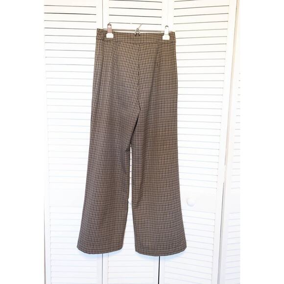 Reformation Franklin Ladies Brown Check Pants Size 6/P - Picture 4 of 9